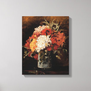Vincent Van Gogh - Vaas Met Anjers - Kunst Canvas Afdruk