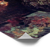 Vincent van Gogh - vaas met austers en flox Poster (Hoek)