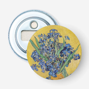 Vincent van Gogh - Vaas met Irissen Button Flesopener