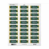 Vincent van Gogh - Vaas met irissen, gele achtergr Etiket (Full Sheet)