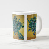 Vincent van Gogh - Vaas met irissen Gele achtergro Jumbo Mok (Voorkant rechts)