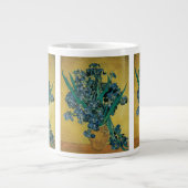 Vincent van Gogh - Vaas met irissen Gele achtergro Jumbo Mok (Voorkant)