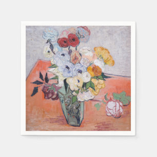 Vincent van Gogh - Vaas met rozen & anemoon Servet