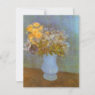 Vincent van Gogh Vaas met Sering, Margrieten, Anem