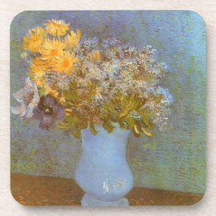 Vincent van Gogh Vaas met Sering, Margrieten, Anem Bier Onderzetter