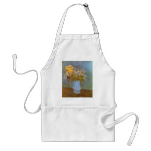 Vincent van Gogh Vaas met Sering, Margrieten, Anem Standaard Schort