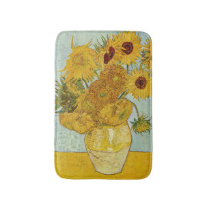 Vincent Van Gogh - Vaas met twaalf zonnebloemen Badmat