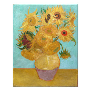 Vincent Van Gogh - Vaas met twaalf zonnebloemen Foto Afdruk