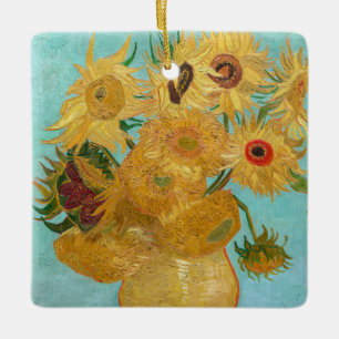 Vincent Van Gogh - Vaas met twaalf zonnebloemen Keramisch Ornament