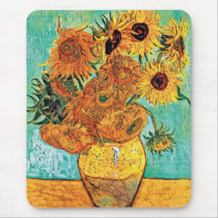Vincent Van Gogh - Vaas Met Twaalf Zonnebloemen Muismat