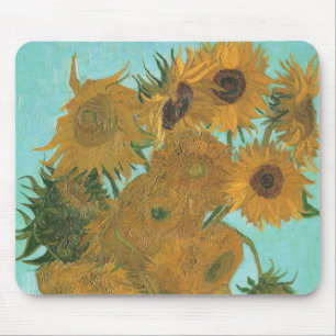 Vincent van Gogh - Vaas met twaalf zonnebloemen Muismat