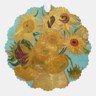 Vincent Van Gogh - Vaas met twaalf zonnebloemen Ornament Kaart