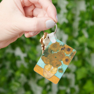 Vincent van Gogh - Vaas met twaalf zonnebloemen Sleutelhanger