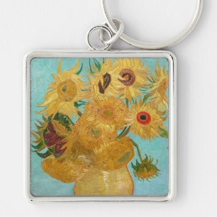 Vincent Van Gogh - Vaas met twaalf zonnebloemen Sleutelhanger