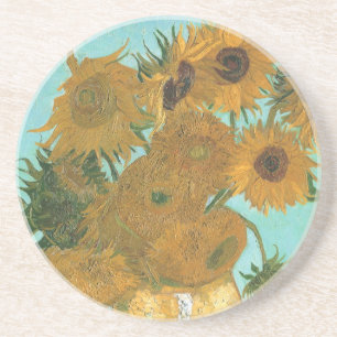 Vincent van Gogh - Vaas met twaalf zonnebloemen Zandsteen Onderzetter
