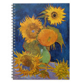 Vincent van Gogh - Vaas met vijf zonnebloemen Notitieboek (Voorkant)