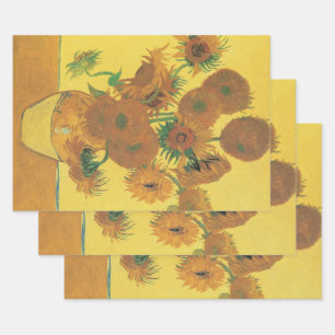 Vincent van Gogh - Vaas met vijftien zonnebloemen Inpakpapier Vel