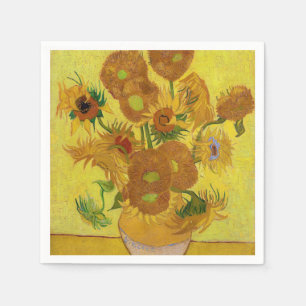 Vincent van Gogh - Vaas met vijftien zonnebloemen Servet
