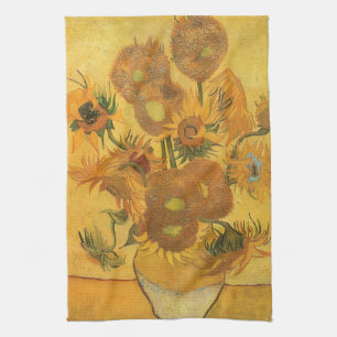 Vincent van Gogh - Vaas met vijftien zonnebloemen Theedoek