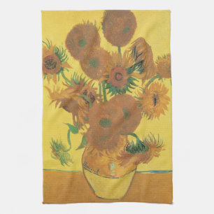 Vincent van Gogh - Vaas met vijftien zonnebloemen Theedoek