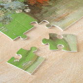 Vincent van Gogh - Vaas met Zinnia's en bloemen Legpuzzel (Zijkant)