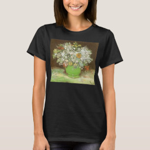 Vincent van Gogh - Vaas met Zinnia's en bloemen T-shirt