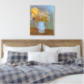 Vincent van Gogh Vaas van Lilacs, Daisies, Anemone Canvas Afdruk (Insitu (Slaapkamer))
