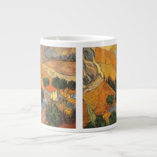 Vincent van Gogh - Vallei met ploegman Jumbo Mok (Voorkant)