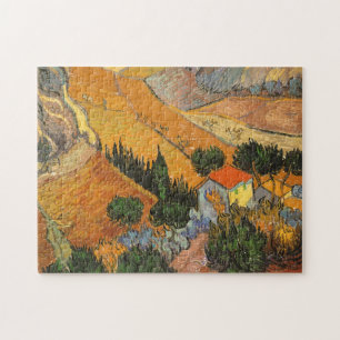 Vincent van Gogh - Vallei met ploegman Legpuzzel