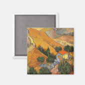 Vincent van Gogh - Vallei met ploegman Magneet (Voorkant / Achterkant)