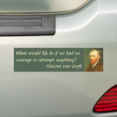 Vincent van Gogh - Van Gogh Zelfportret Bumpersticker (Op auto)
