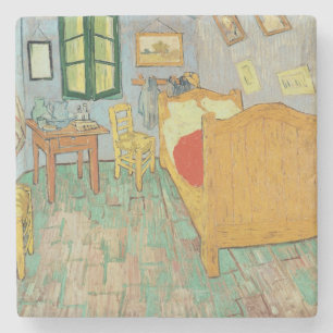 Vincent van Gogh Van Gogh's slaapkamer in Arles Stenen Onderzetter