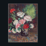 Vincent van Gogh Vase avec carte postale<br><div class="desc">Célébrez la beauté de l'art avec notre Vase Vincent van Gogh avec Carnations Postcard! Cette superbe carte postale présente une reproduction vivante de la peinture emblématique de Van Gogh, présentant un bel arrangement de oeillets dans un vase classique. Idéale pour les amateurs d'art, cette carte postale est une carte de...</div>
