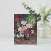 Vincent van Gogh Vase avec carte postale (Debout devant)