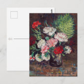 Vincent van Gogh Vase avec carte postale (Devant / Derrière)