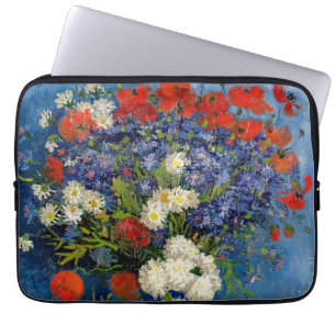 Vincent van Gogh - Vase met Cornbloemen en papaver Laptop Sleeve