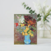 Vincent van Gogh - Vase met Dagen en Anemones Briefkaart (Staand voorkant)