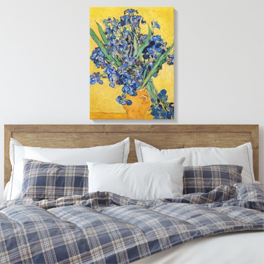 Vincent van Gogh - Vase met Irises Canvas Afdruk (Insitu (Slaapkamer))