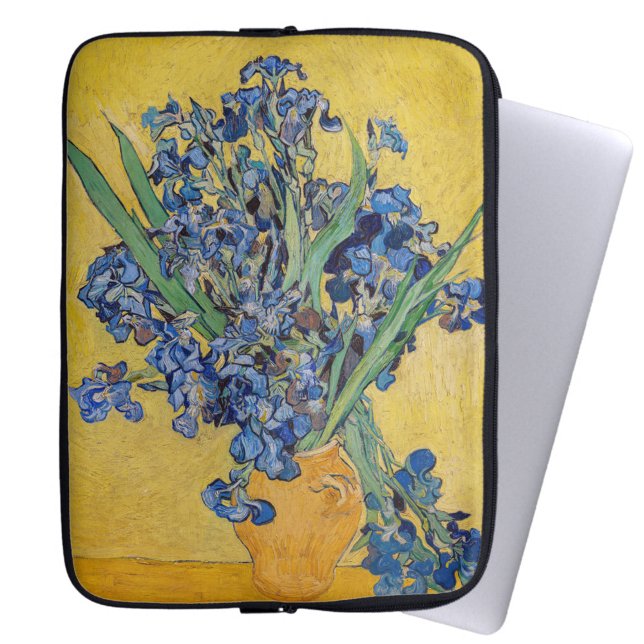 Vincent van Gogh - Vase met Irises Laptop Sleeve (Creator heeft geüpload)