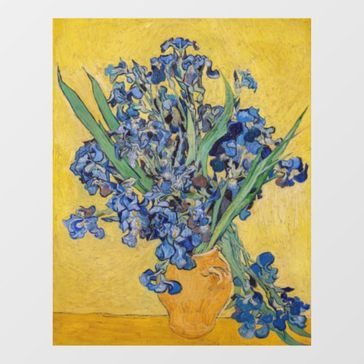 Vincent van Gogh - Vase met Irises Raamsticker (Vel)