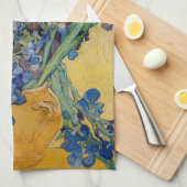 Vincent van Gogh - Vase met Irises Theedoek (Quarter Fold)