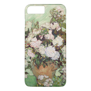 Vincent Van Gogh Vase met roze rozen Floral Art iPhone 8 Plus / 7 Plus Hoesje