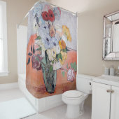 Vincent van Gogh - Vase met Rozen en Anemones Douchegordijn (In situ)