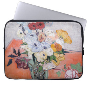 Vincent van Gogh - Vase met Rozen en Anemones Laptop Sleeve