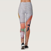 Vincent van Gogh - Vase met Rozen en Anemones Leggings (Achterkant)