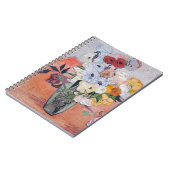 Vincent van Gogh - Vase met Rozen en Anemones Notitieboek (Linkerzijde)