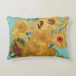 Vincent Van Gogh - Vase met twaalf zonnebloemen Accent Kussen