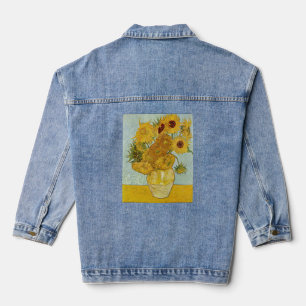 Vincent Van Gogh - Vase met twaalf zonnebloemen Denim Jacket