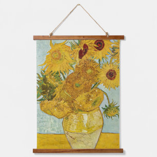 Vincent Van Gogh - Vase met twaalf zonnebloemen Hangend Wandkleed