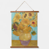 Vincent Van Gogh - Vase met twaalf zonnebloemen Hangend Wandkleed (Voorkant)